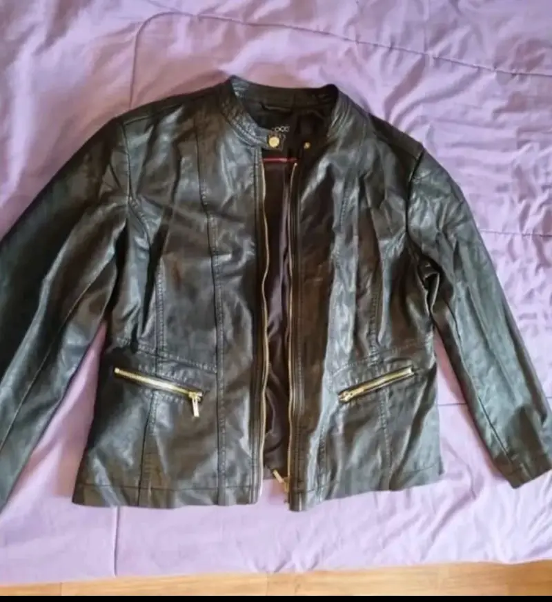 Chaqueta de cuero negra para mujer S.Cocci - 2