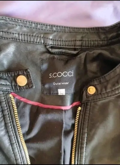 Chaqueta de cuero negra para mujer S.Cocci - miniatura 3