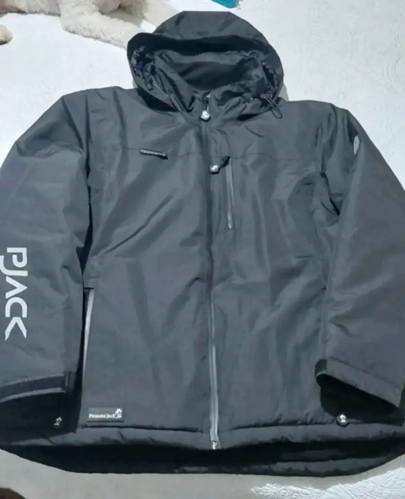Chaqueta impermeable negra Panama Jack con capucha - 1