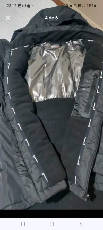 Chaqueta impermeable negra Panama Jack con capucha - miniatura 4