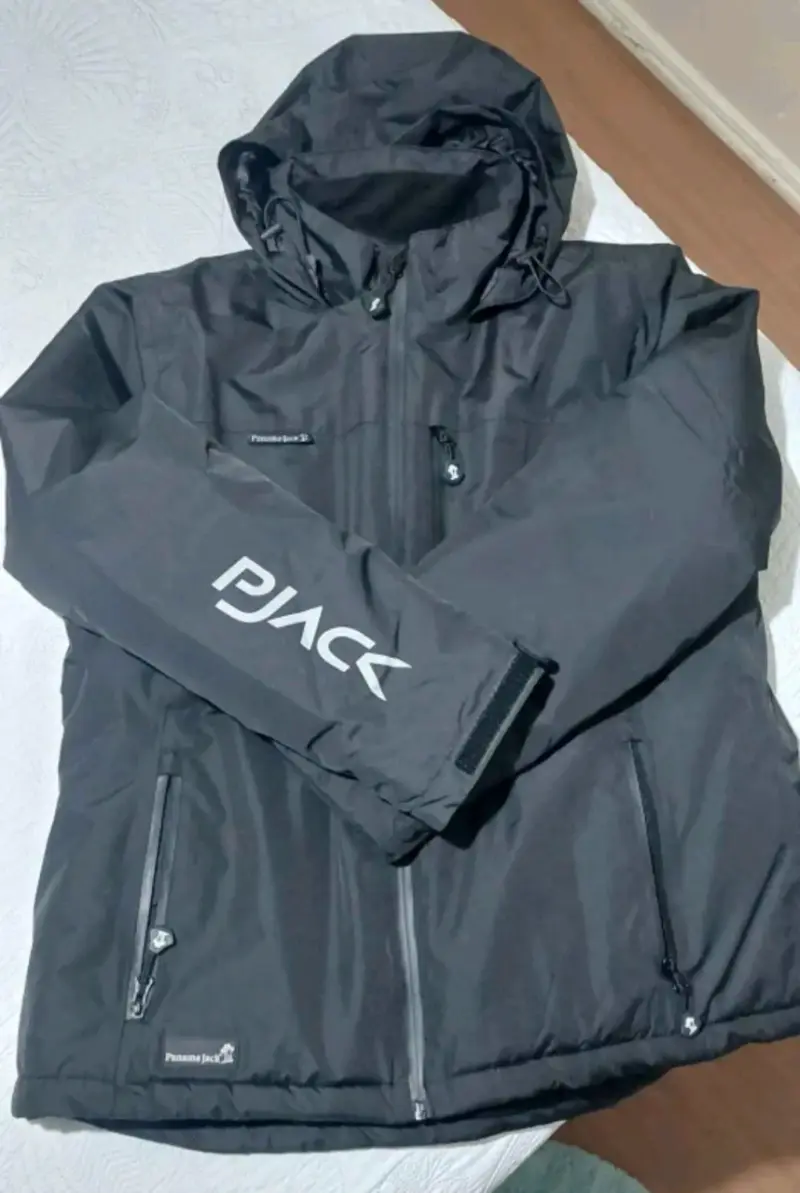 Chaqueta impermeable negra Panama Jack con capucha - 5