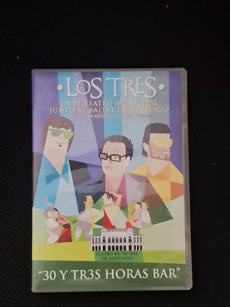 DVD Los Tres en el Teatro Municipal de Santiago - 1