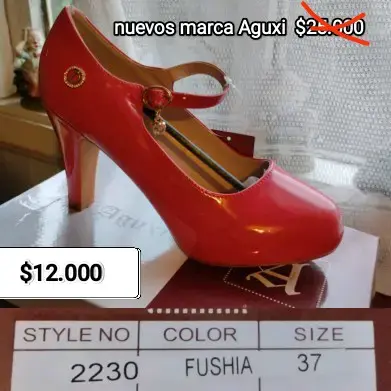 Zapatos de Tacón Fucsia Aguxi Talla 37