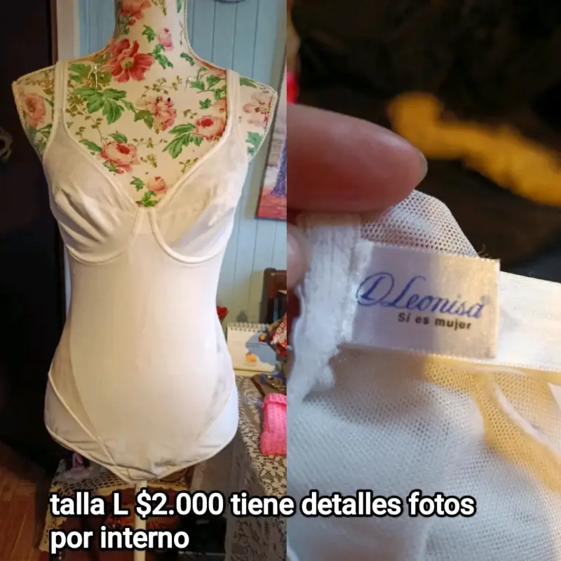 Body blanco talla L Leonisa - 1