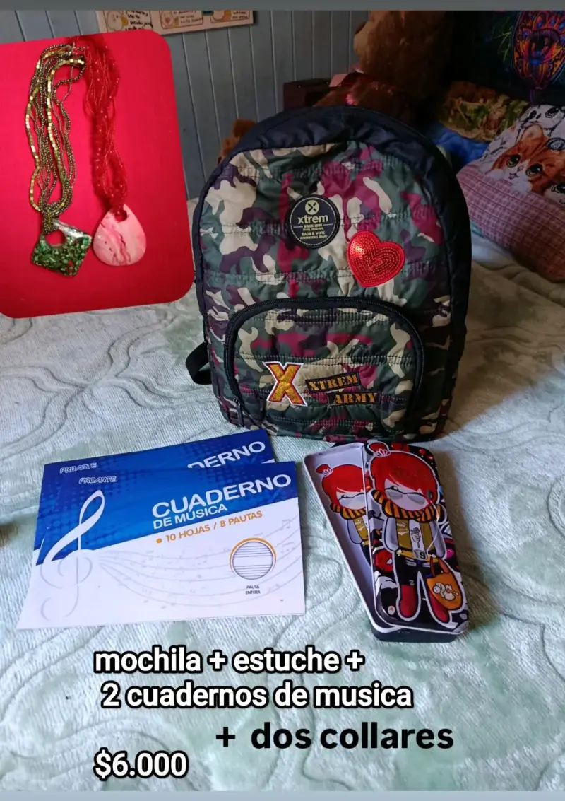 Set escolar con mochila Xtrem y accesorios