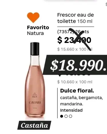 Perfume Natura Frescor Eau de Toilette 150 ml