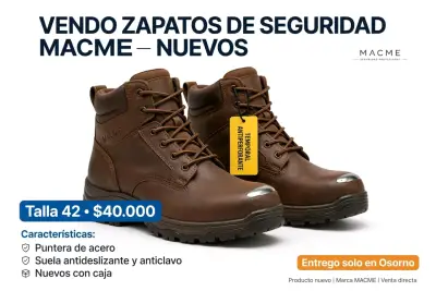 Zapatos de seguridad Macme nuevos talla 42 - miniatura 1
