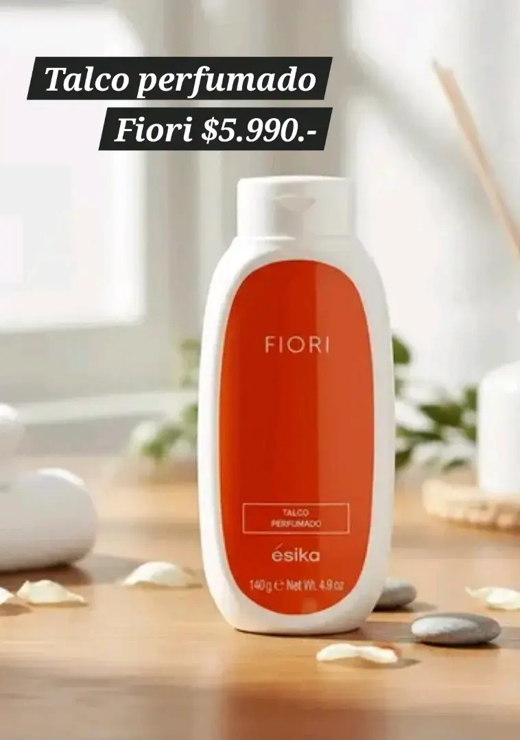 Talco perfumado Fiori de Ésika 140g