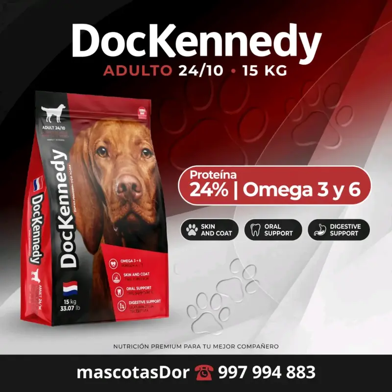 Alimento para Perros Doc Kennedy Adulto 15 kg - 1