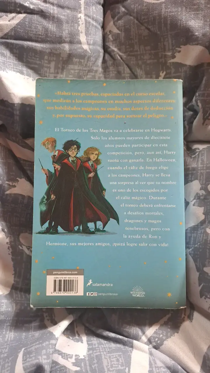 Libro Harry Potter y el Cáliz de Fuego. J.K. Rowl - 2