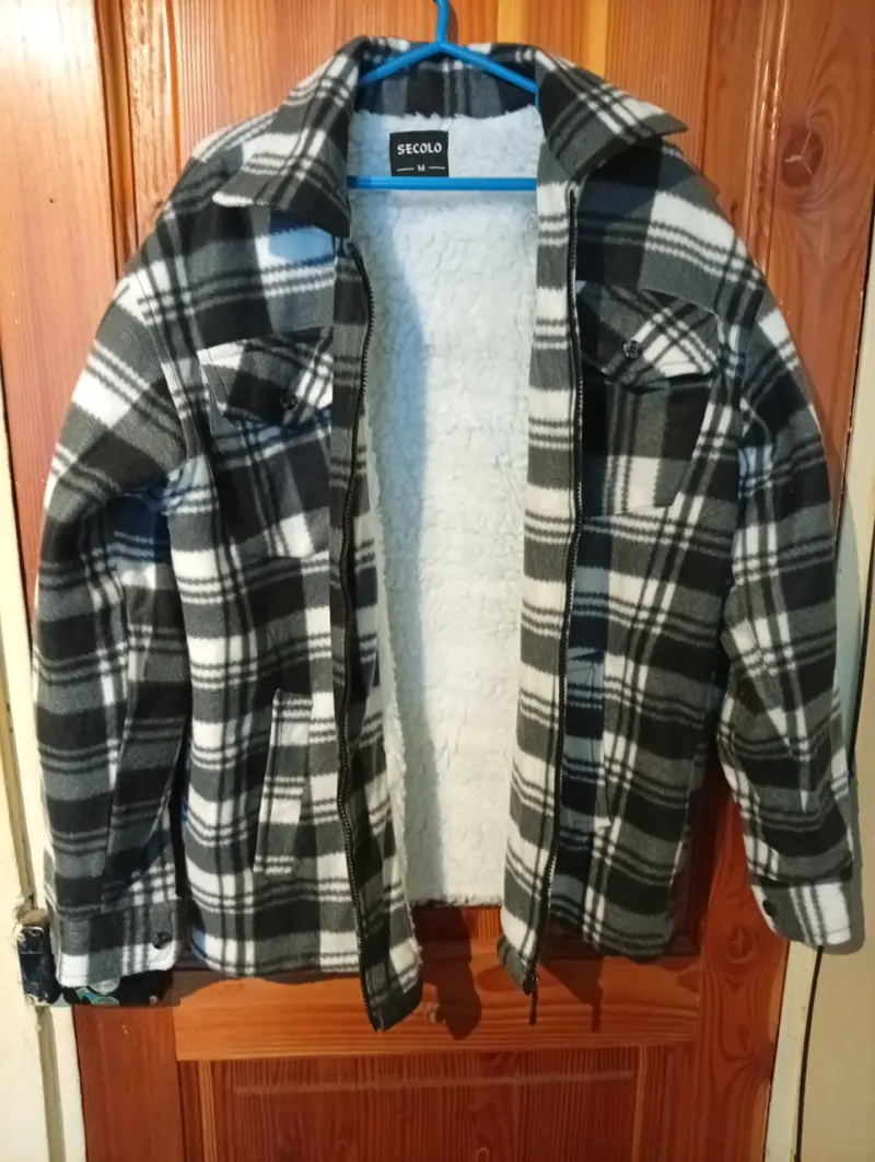Chaqueta de lana a cuadros Secolo