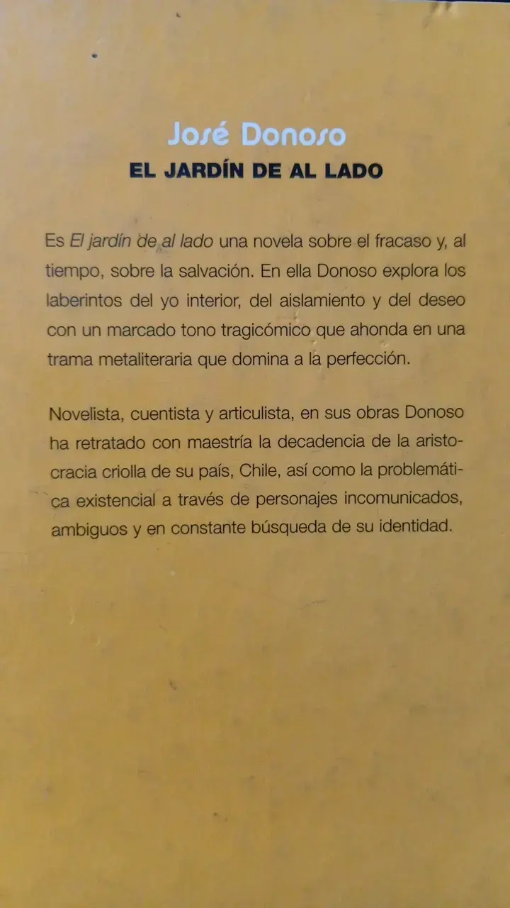 Pack de libros de José Donoso: El Jardín de Al Lado y Historia Personal del Boom - 2