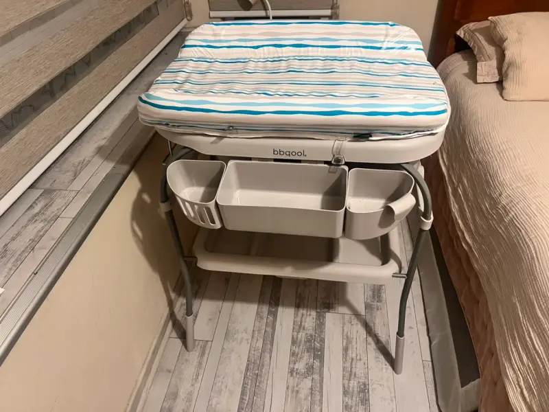 Tina de baño para bebé Bbqool con cambiador - 3