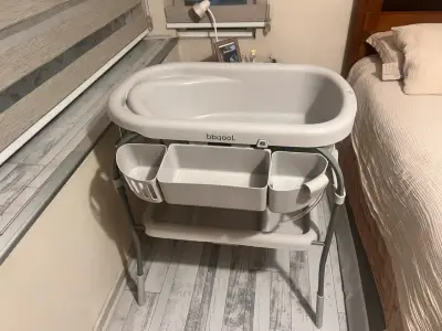 Tina de baño para bebé Bbqool con cambiador - miniatura 5