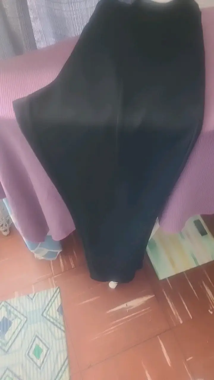 Pantalones de cuero sintético negro para mujer - 2