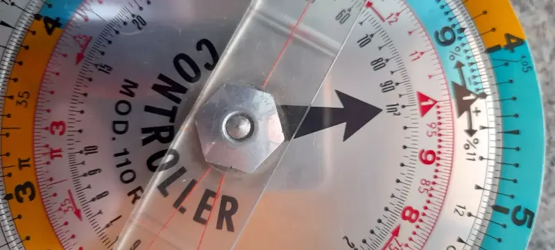 Regla De Calculo Alemana Circular Impecable Ingeni - 2