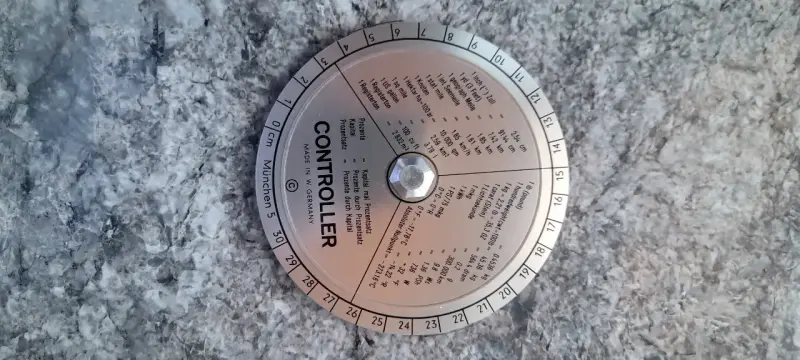 Regla De Calculo Alemana Circular Impecable Ingeni - 4