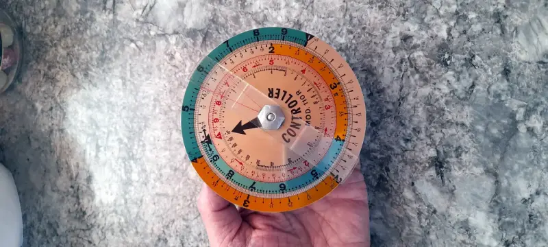 Regla De Calculo Alemana Circular Impecable Ingeni - 6