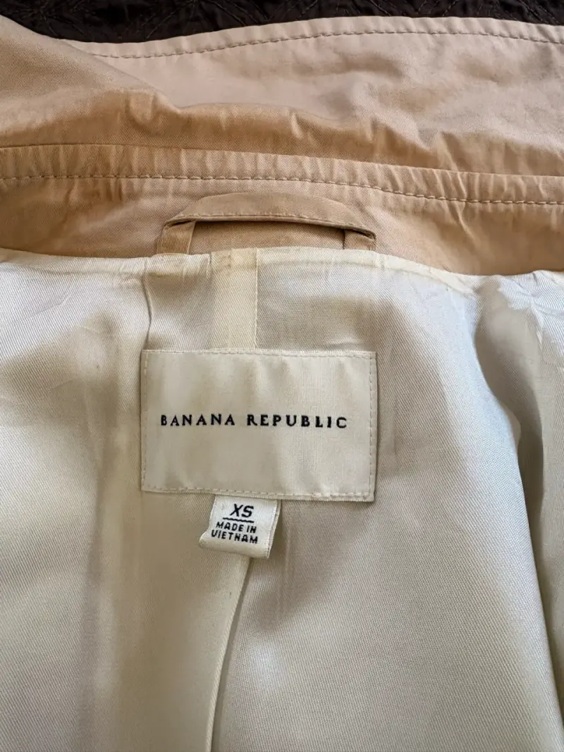 Trench coat beige Banana Republic para mujer - 2