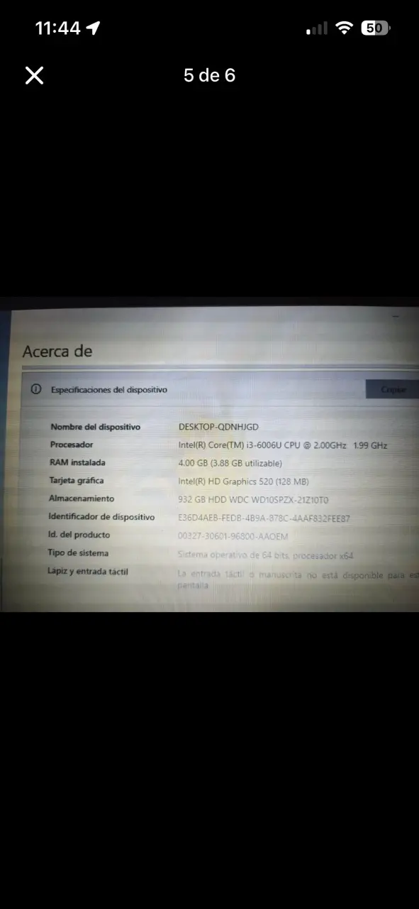Laptop Acer Aspire Intel Core i3 en buen estado - 5