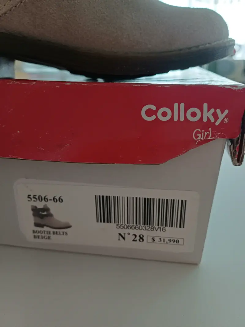 Botines beige para niña Colloky con correas - 2