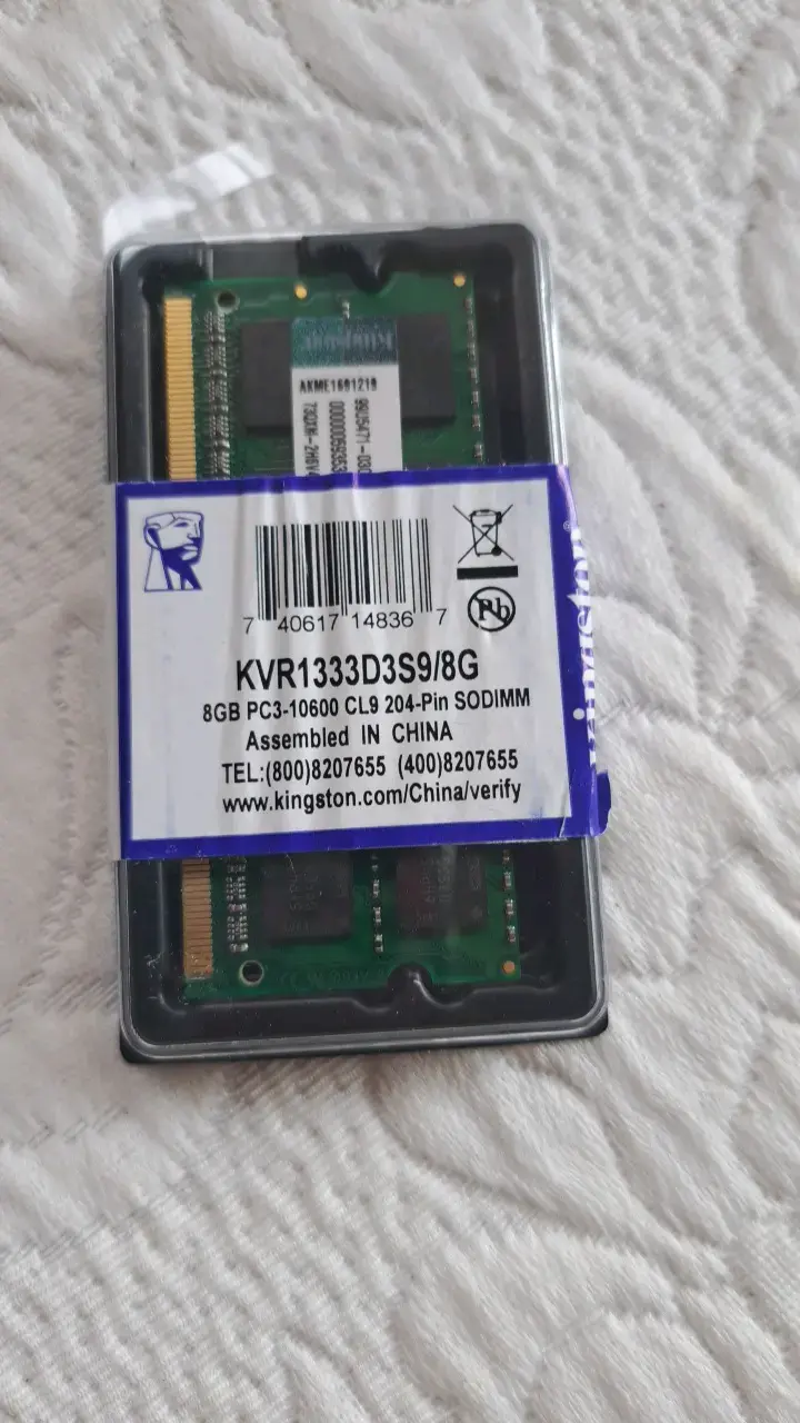 Memoria RAM Kingston 8GB DDR3 SODIMM - 1