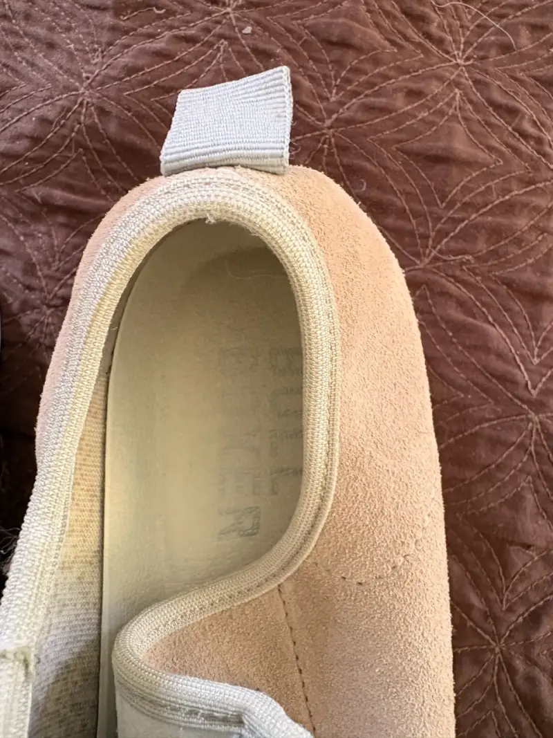 Zapatillas de gamuza beige para mujer - 3
