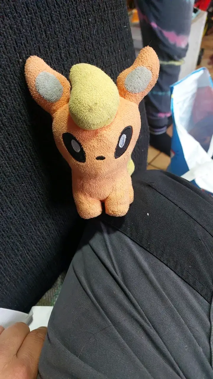 Peluche de personaje pokemon naranja pequeño