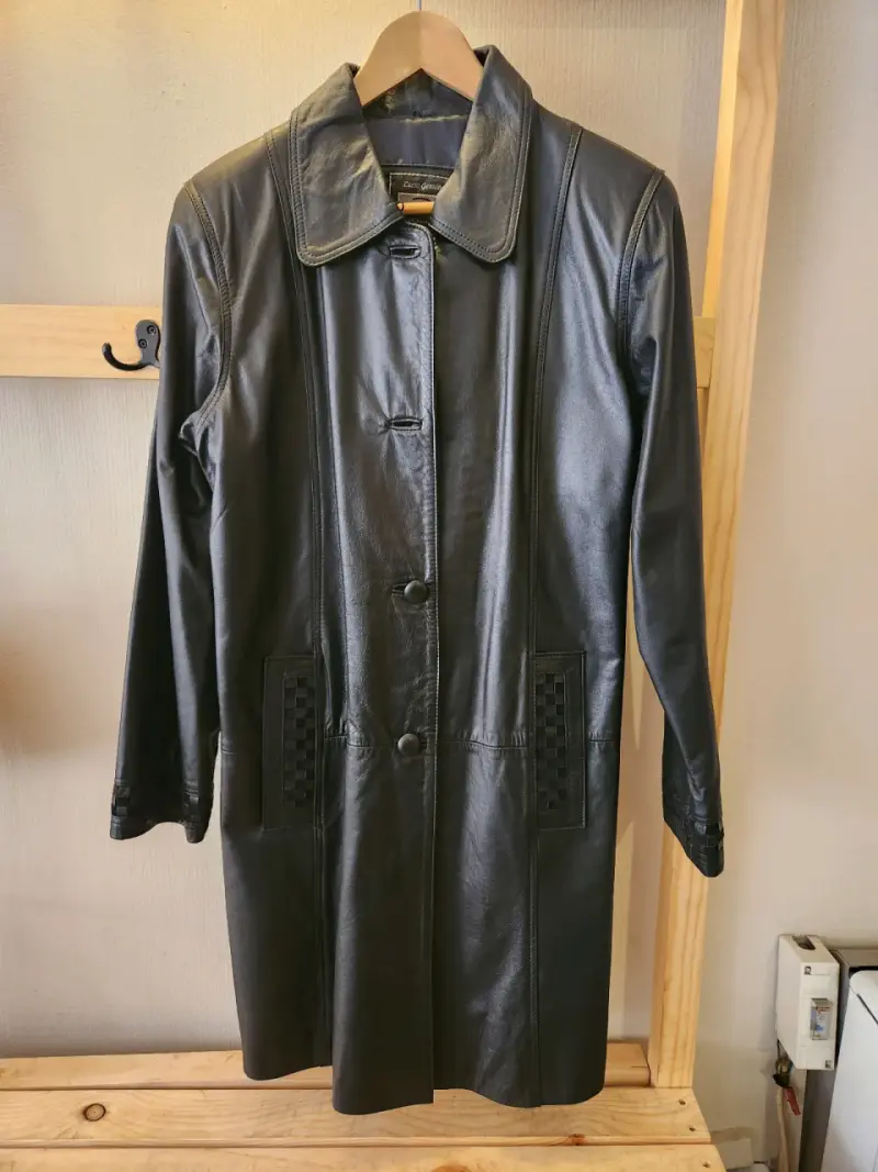 Chaqueta Larga de Cuero Premium Dino Creaciones - 2