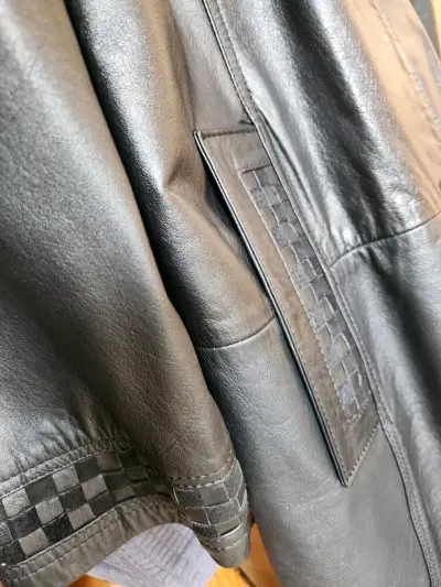 Chaqueta Larga de Cuero Premium Dino Creaciones - miniatura 5
