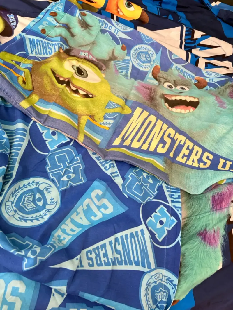 Cobertor infantil Monsters University azul - 1
