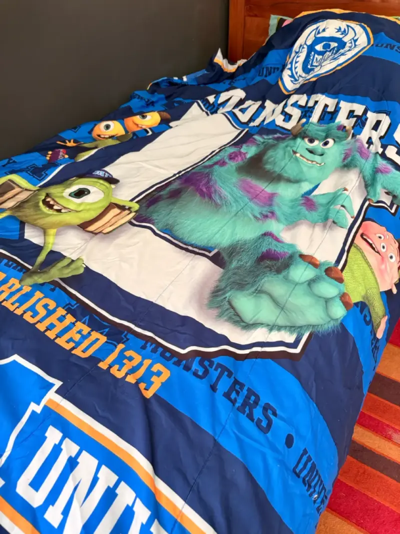 Cobertor infantil Monsters University azul - 3