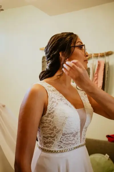 Vestido de novia boho elegante – impecable - miniatura 5