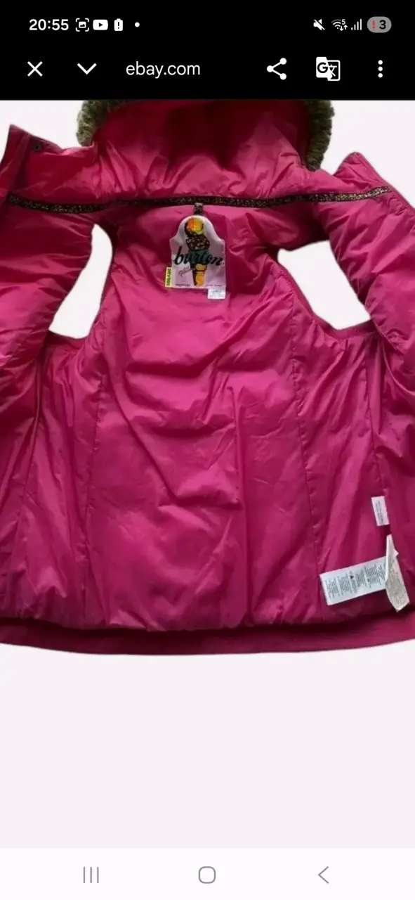 Chaleco sin mangas rosa con capucha de piel Burton - 4