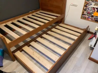 Cama nido de madera con colchones incluidos - miniatura 3