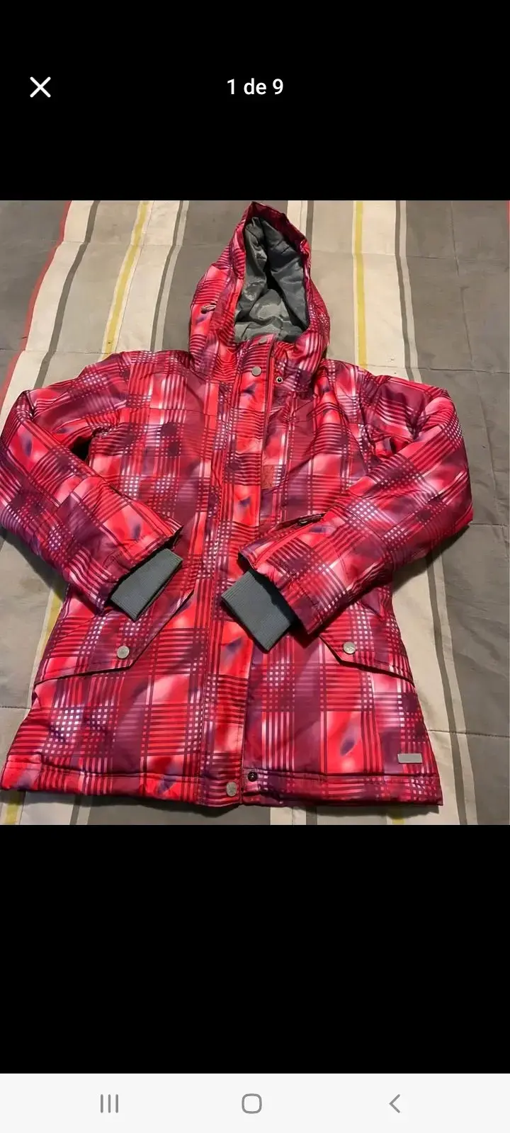 Chaqueta de invierno roja para niña Maui Air - 1