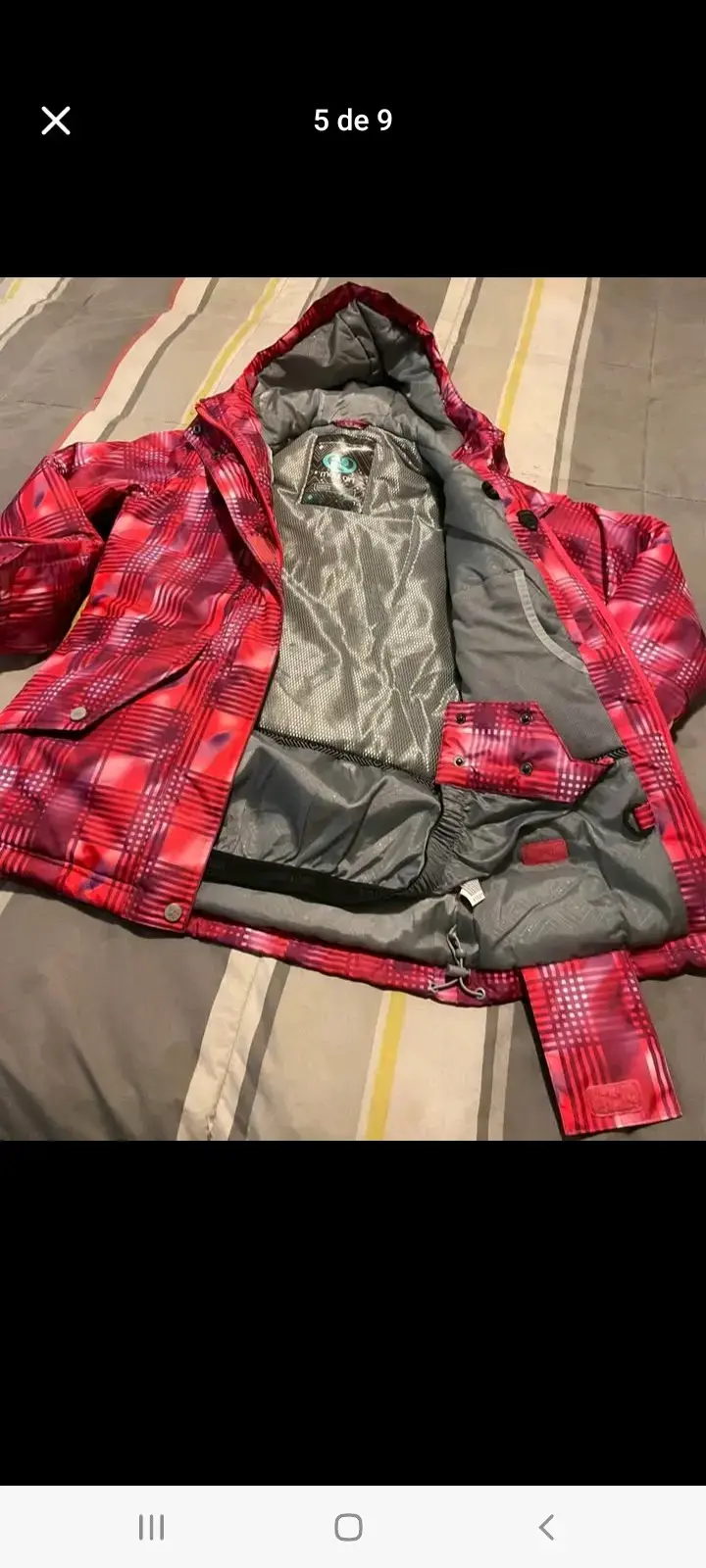 Chaqueta de invierno roja para niña Maui Air - 3