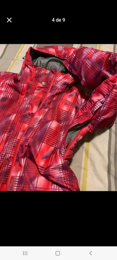 Chaqueta de invierno roja para niña Maui Air - miniatura 4