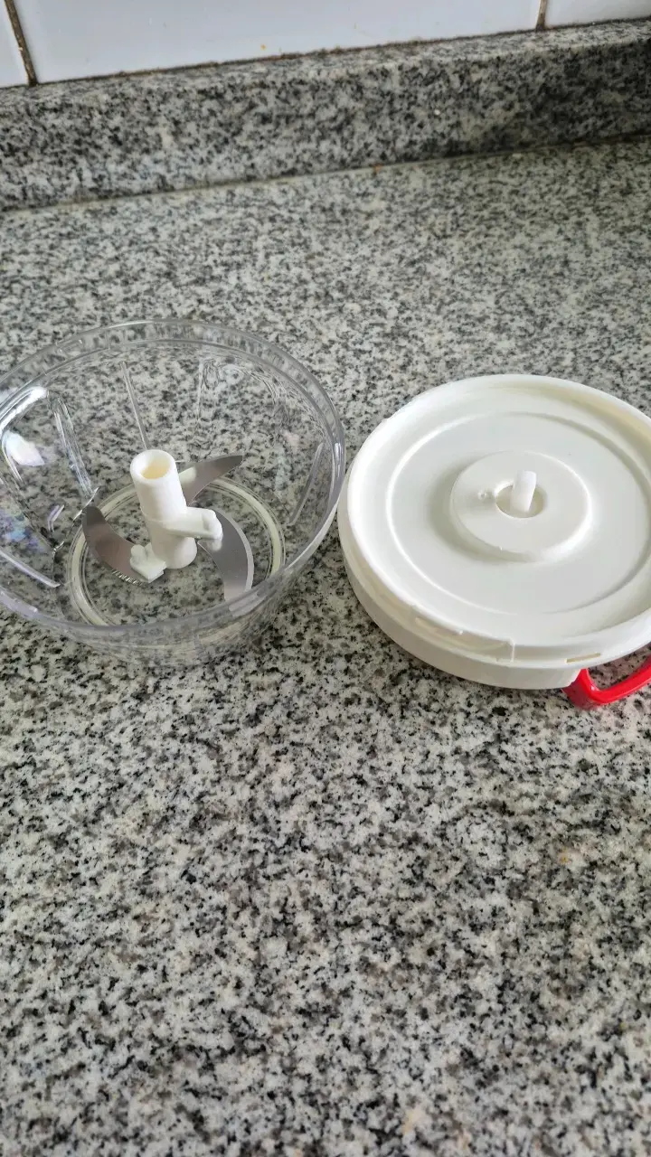 Picadora manual de alimentos con cuerda - 2