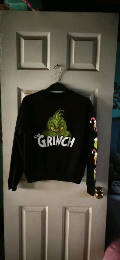Polerón negro The Grinch para niños - miniatura 1