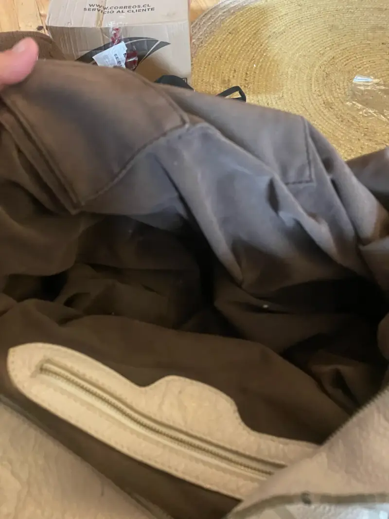 Bolso de cuero Louis Vuitton beige con cadena - 4