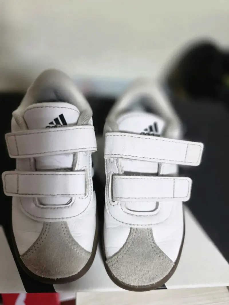 Zapatillas deportivas para niños Adidas blancas - 4