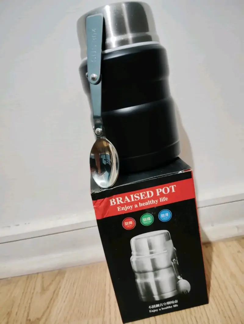 Termo de comida con cuchara plegable - 2