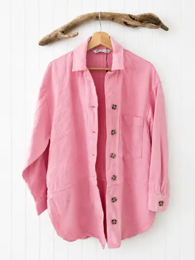 Camisa Oversized Zara de Algodón - miniatura 1