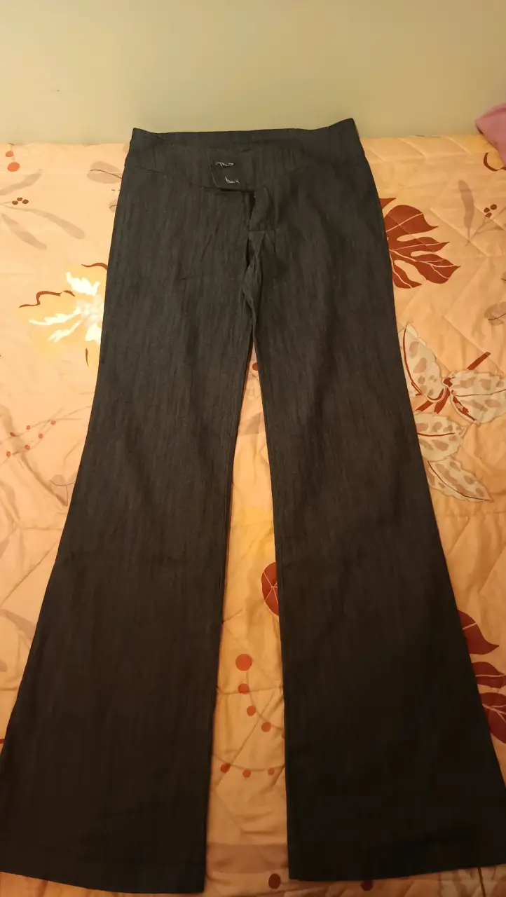 Pantalones de mezclilla anchos para mujer