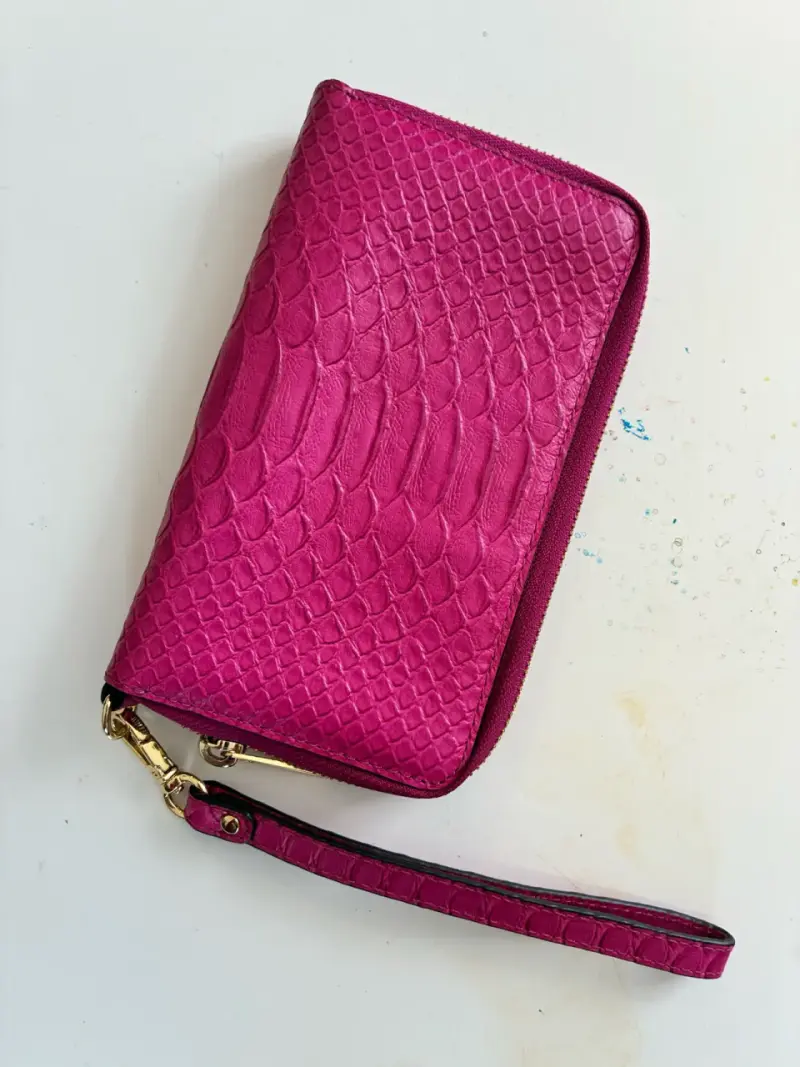 Billetera MICHAEL KORS rosado diseño de serpiente - 4