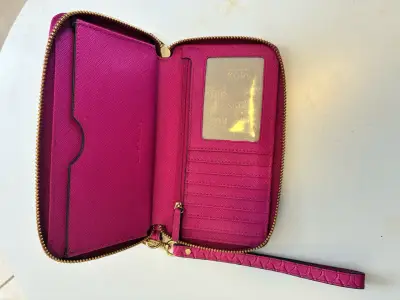 Billetera MICHAEL KORS rosado diseño de serpiente - miniatura 5