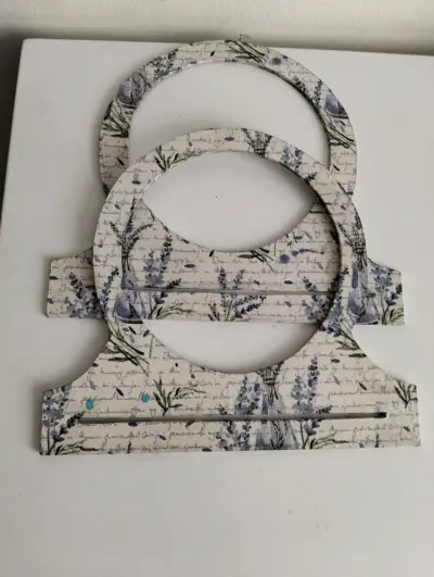 Set de asas decorativas para bolsos con diseño floral - miniatura 1
