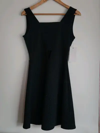 Vestido azul elegante con brillo - miniatura 1