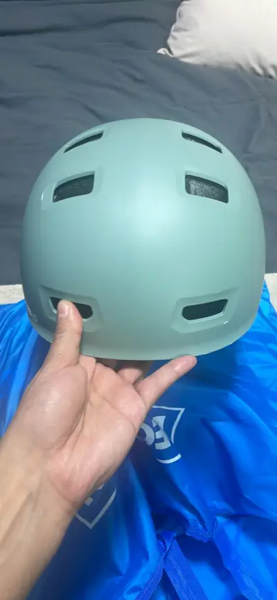 Casco BTWIN MF500 verde claro - miniatura 1